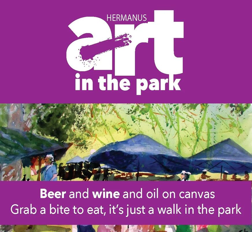 Art in the Park - on the first Sunday of every month - 09.00am to 13.00pm - at the Hermanus Country Market venue, next to the Cricket Ground, (Hermanus Heights suburb), Hermanus, near Cape Town, South Africa