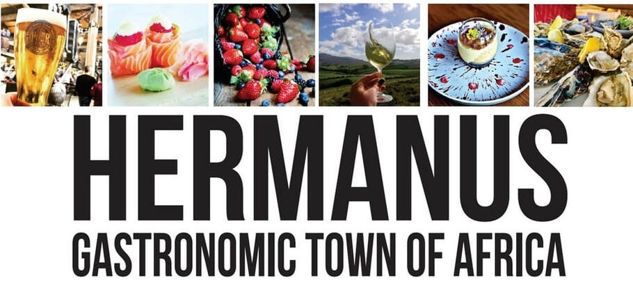 Hermanus gastronomic town of Africa, near Cape Town, South Africa