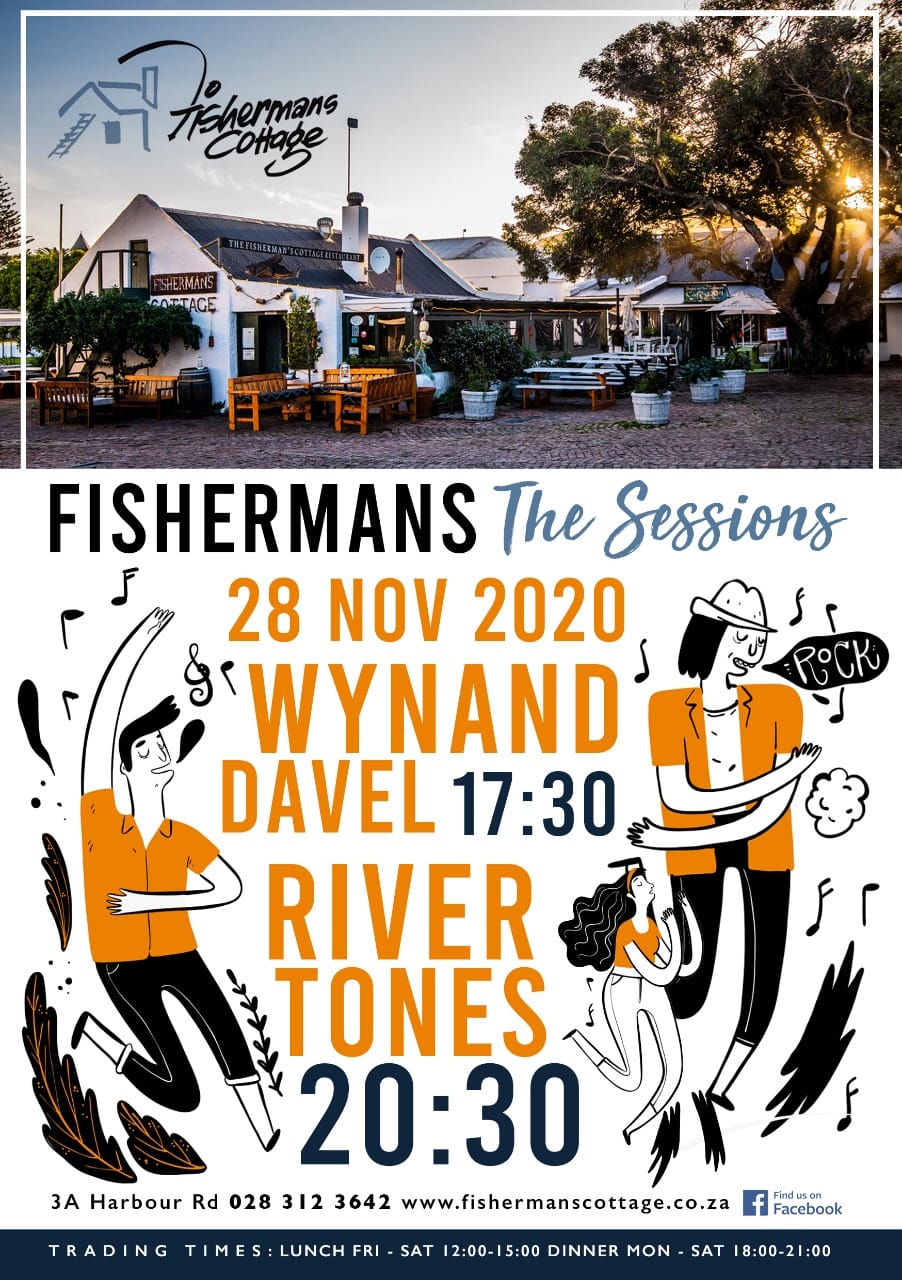 28th Nov, 2020 - Fishermans Cottage, Hermanus - Music evening - 17.30pm