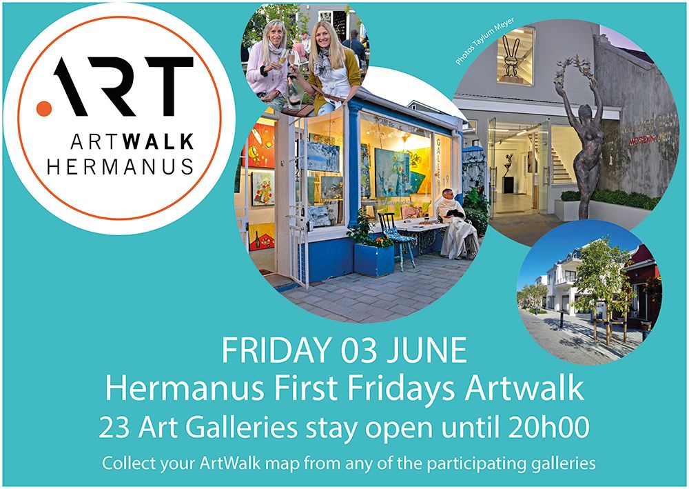First Friday Art Walk - 3rd JUNE 2022 - Hermanus CBD - Art Galleries