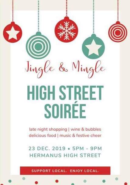 Jingle & Mingle market 23rd Dec 2019 Hermanus High Street