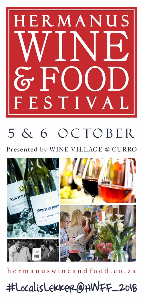 Hermanus Wine and Food Festival 5th & 6th OCT 2018