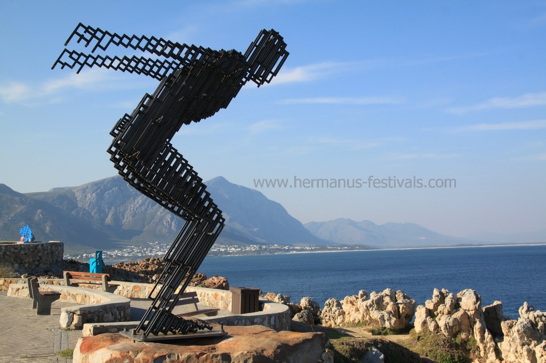 Fynarts Festival in Hermanus statues at Gearing Point 2016
