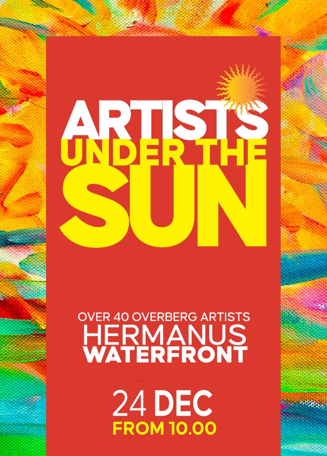 Artists under the sun, Hermanus Waterfront - 24th Dec 2023
